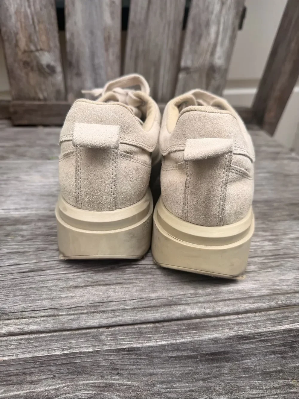 Zara Cream Platform Sneakers size 38